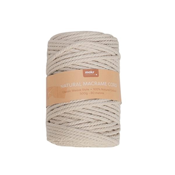 Makr Macrame Cord, Classic Weave- 500g