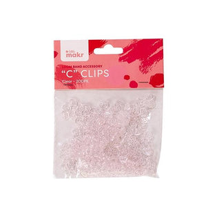 300 Multi Colour C Clips For Making Loom Band Bracelets - Loom Bands  Accessories