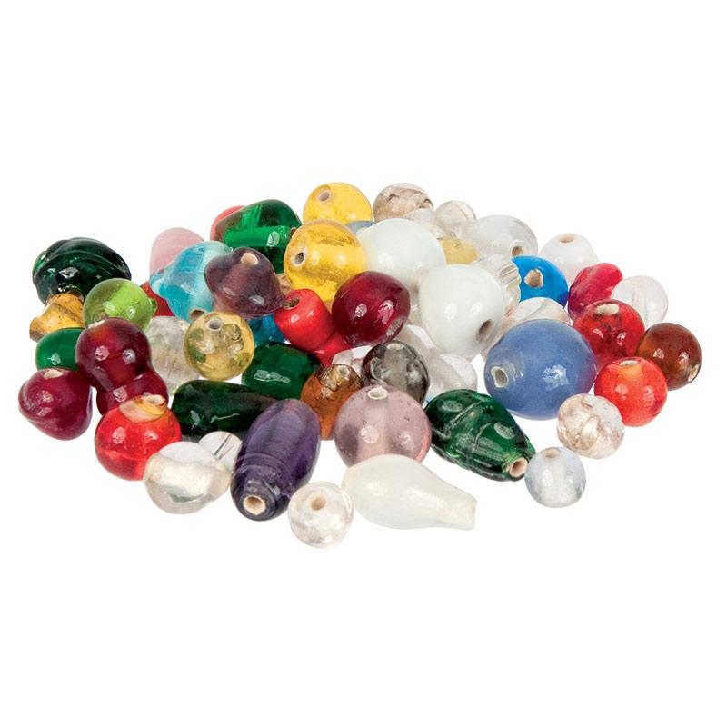 Arbee Glass Beads, Assorted- 100g 