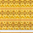 Bohemian Chic Cotton Fabric, Yellow Abstract- Width 112cm