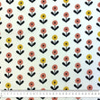 Vintage Flowers Cotton Fabric, Round Floral- Width 112cm