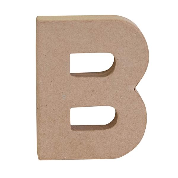 Makr Paper Mache, Small Letter B- 4"