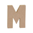 Makr Paper Mache, Small Letter M- 4"