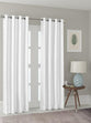 Formr Plain Blackout Readymade Eyelet Curtain, Silver- 140 x 221cm