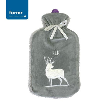 Formr Hot Water Bottle with Cover, Elk- 2L