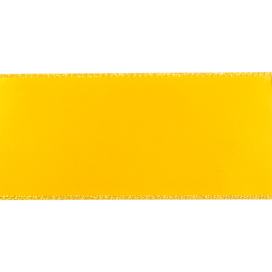Makr Ribbon, Gold Edge Gold Satin- 38mmx3.6m