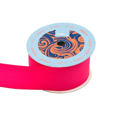 Makr Ribbon, Shock Pink Taffeta- 38mmx3.6m