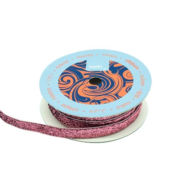 Makr Ribbon, Pink Metallic- 9mmx9.1m