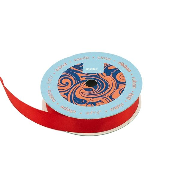 Makr Ribbon, Red Satin- 16mmx4.5m