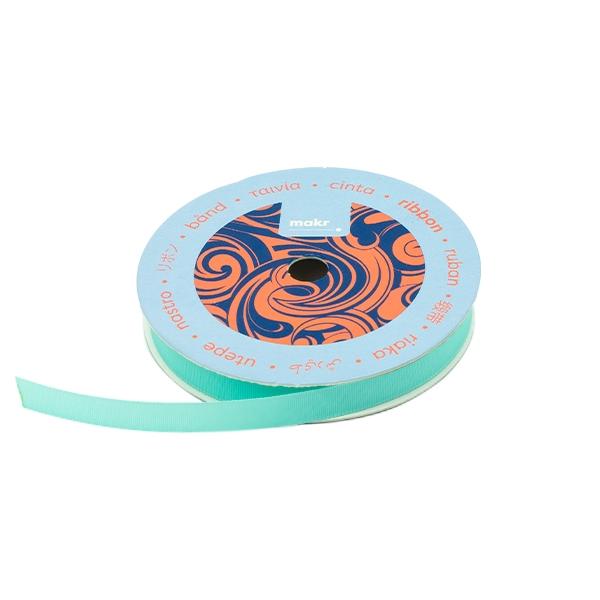 Makr Ribbon, Aqua Taffeta- 9mmx9.1m