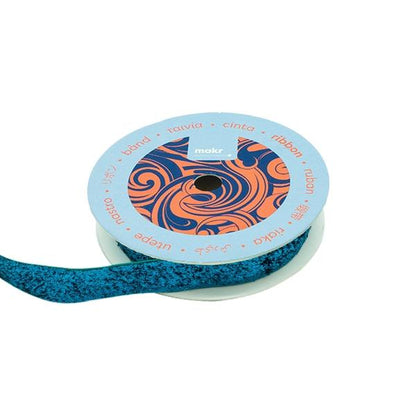 Makr Ribbon, Blue Metallic- 16mmx4.5m