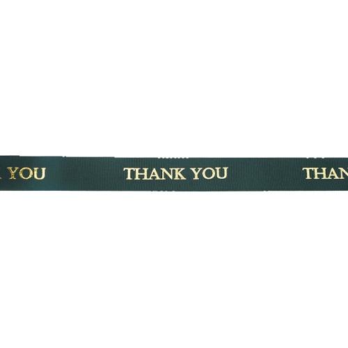 Makr Ribbon, Thank You Black Taffeta- 16mmx4.5m