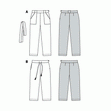 Burda Pattern X06218 Misses' Straight-Leg Pants (18-28)