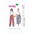 Burda Pattern X06229 Misses' Pull-on Pants (6-16)