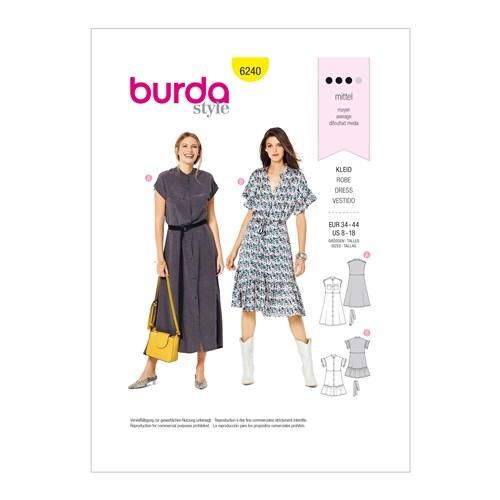 Burda Pattern X06240 Misses' Dresses (8-18)