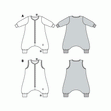 Burda Pattern X09298 Toddlers' Infants Sleeping Bag Or Jumpsuit (6M-3)