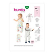 Burda Pattern X09299 Toddlers' Infants Sleeping Bag Or Jumpsuit (6M-3)