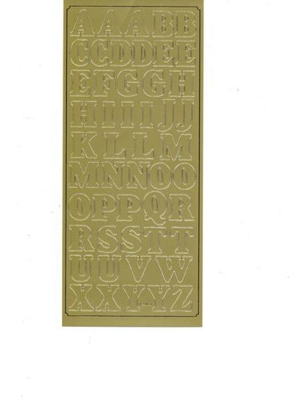 Arbee Sticker, Alphabet Large- Gold – Lincraft