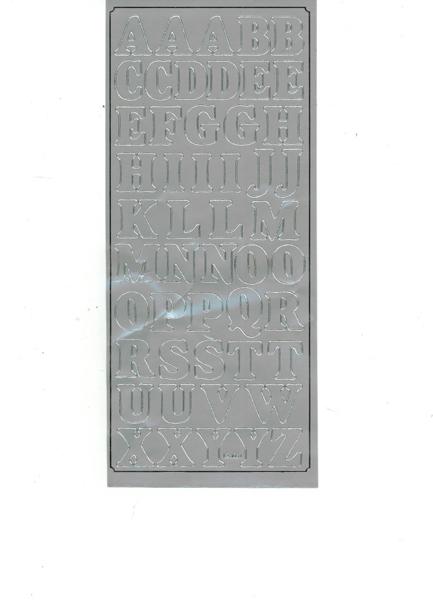 Arbee Sticker, Alphabet Large- Silver