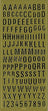 Arbee Sticker, Alphabet Upper Case- Gold