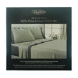 Duchess 500TC 100% Pima Cotton Sheet Set, Grey and Charcoal