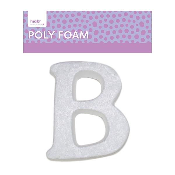 Makr Polyfoam, Uppercase B- White