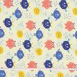 Little Monsters Fabric, Friendly- Width 112cm