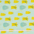 Little Monsters Fabric, On Mint- Width 112cm