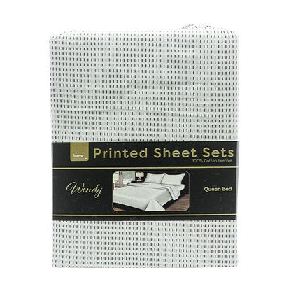 Formr Cotton Printed Sheet Set, Wendy