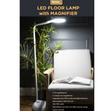 LED Floor Lamp Magnifier