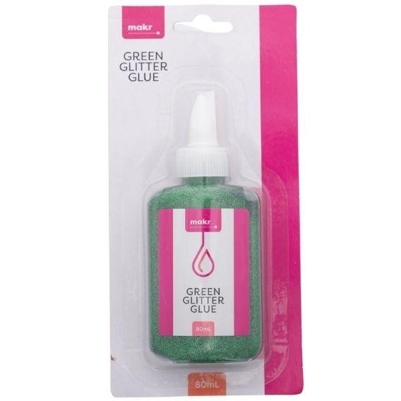 Makr Glitter Glue, Green- 80ml