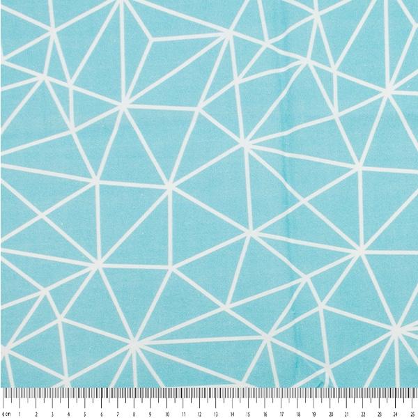 Craft Prints Fabric, Aqua Architect- Width 112cm