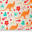 Gumnuts Cotton Fabric, Kangaroo- Width 112cm