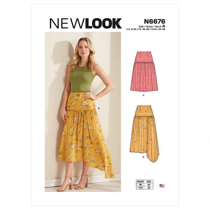 Newlook Pattern N6664 Toddlers' & Children's Skirts With Shoulder Straps & Peter Pan Blouse