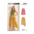 Newlook Pattern N6664 Toddlers' & Children's Skirts With Shoulder Straps & Peter Pan Blouse