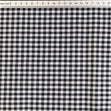 Cotton Gingham Fabric, Black 1/8''- Width 145cm
