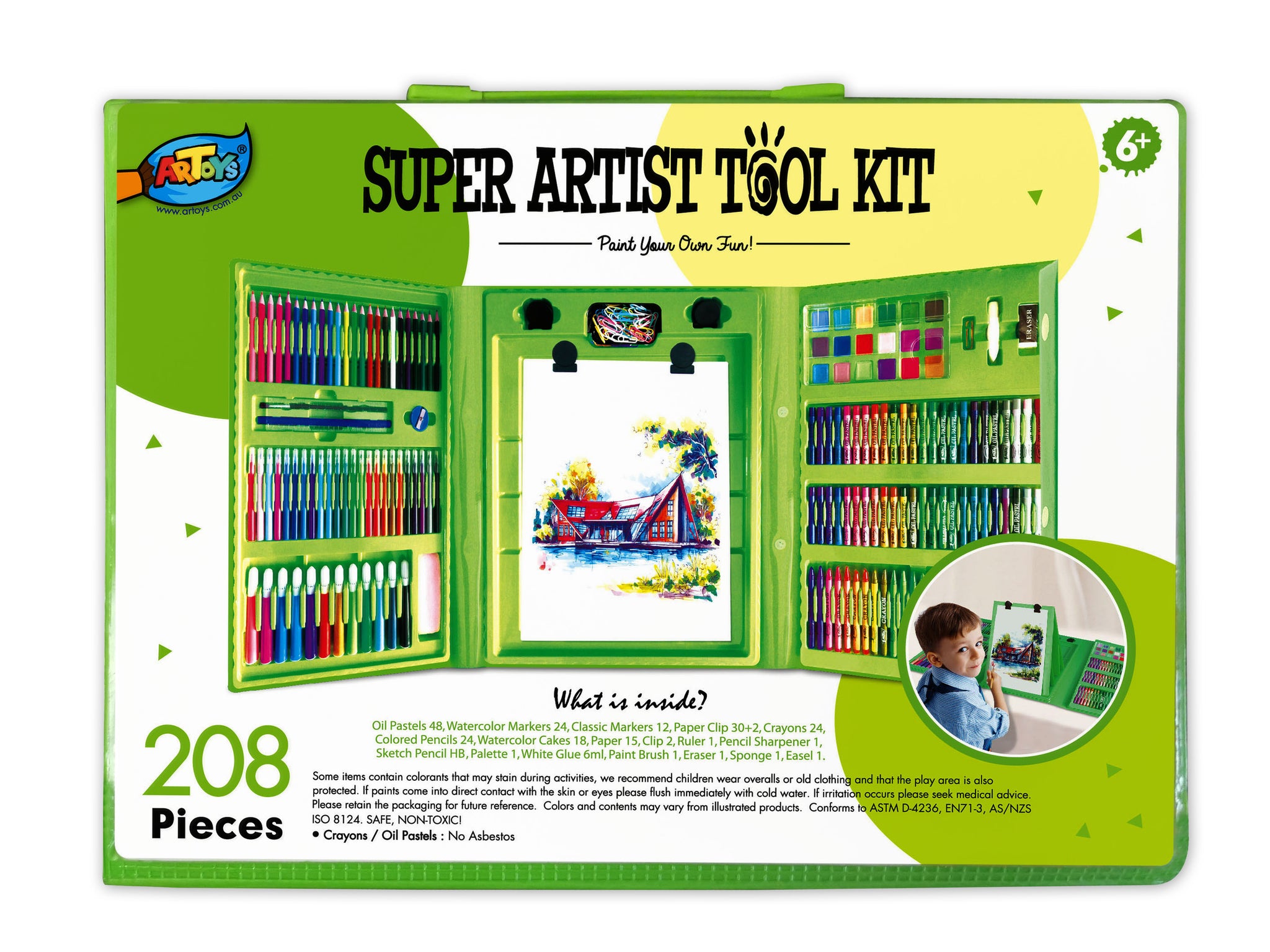 Finger Painting Fun: Easel Coloring Book with 6 Paints (Novelty