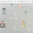 Sweety Twills Fabric, Cosy Animals- Width 160cm