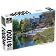 Puzzlers World 1000pc Jigsaw Puzzles, New Zealand, Avon River, Oxford Terrace, Christchurch