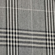 Check Suiting Fabric, Grey Check- 145cm