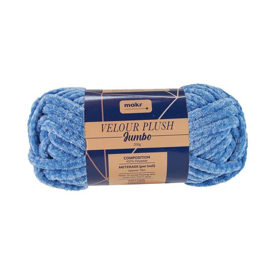 Makr Velour Plush Jumbo Yarn, Allure- 200g