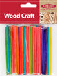 Arbee Wood Sticks, Coloured- 50pk