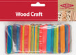 Arbee Mini Craft Sticks, Coloured- 200pk