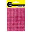 Value Craft Self-Adhesive Rhinestone Bling Crystal Sheet, Hot Pink