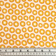 Craft Prints Fabric, Bits & Bolts, Orange Cogs- Width 112cm