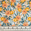 Craft Prints Fabric, Meadow Flowers, Peach Floral- Width 112cm