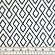 Printed Cotton Duck Fabric, Grey Multi Diamond- Width 140cm