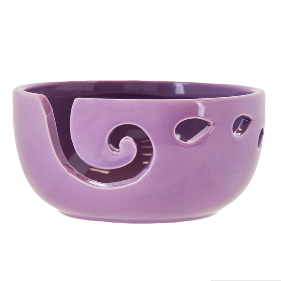 Purple Cosmic Ceramic Yarn Bowl - Ethically Sourced Yarn, Craft Kits, Home Goods, Clothing & Accessories