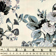 Printed Stretch Sateen Fabric, Monocrome- Width 145cm