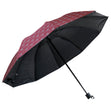 Trifold Umbrella Modern Geometric Pattern, Red- 60cm